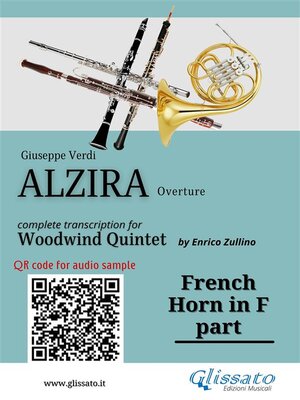 cover image of French Horn in F part of "Alzira" for Woodwind Quintet